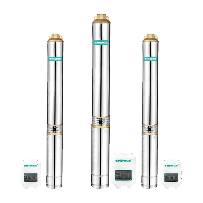 Bomba Sumergible Tipo Lapicero Agua Limpia 3" Con Caja Control 1 HP 3SGm2/18-A Shimge