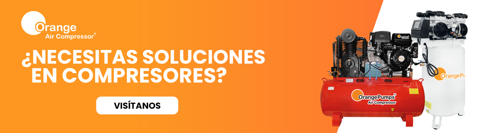 Banner Orange Pumps Air Compresor a FQ 2